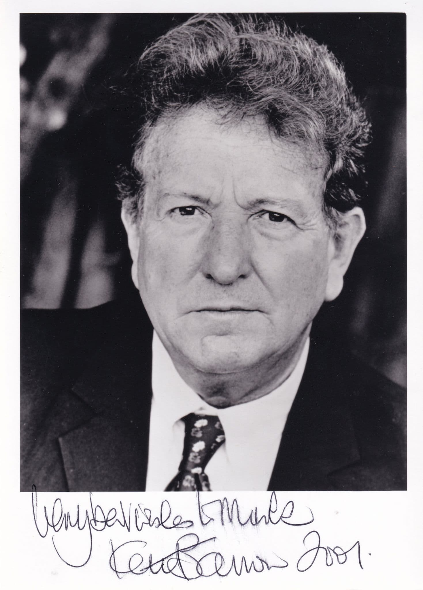 Keith Barron Upstairs Downstairs Duty Free Large Hand Signed Photo