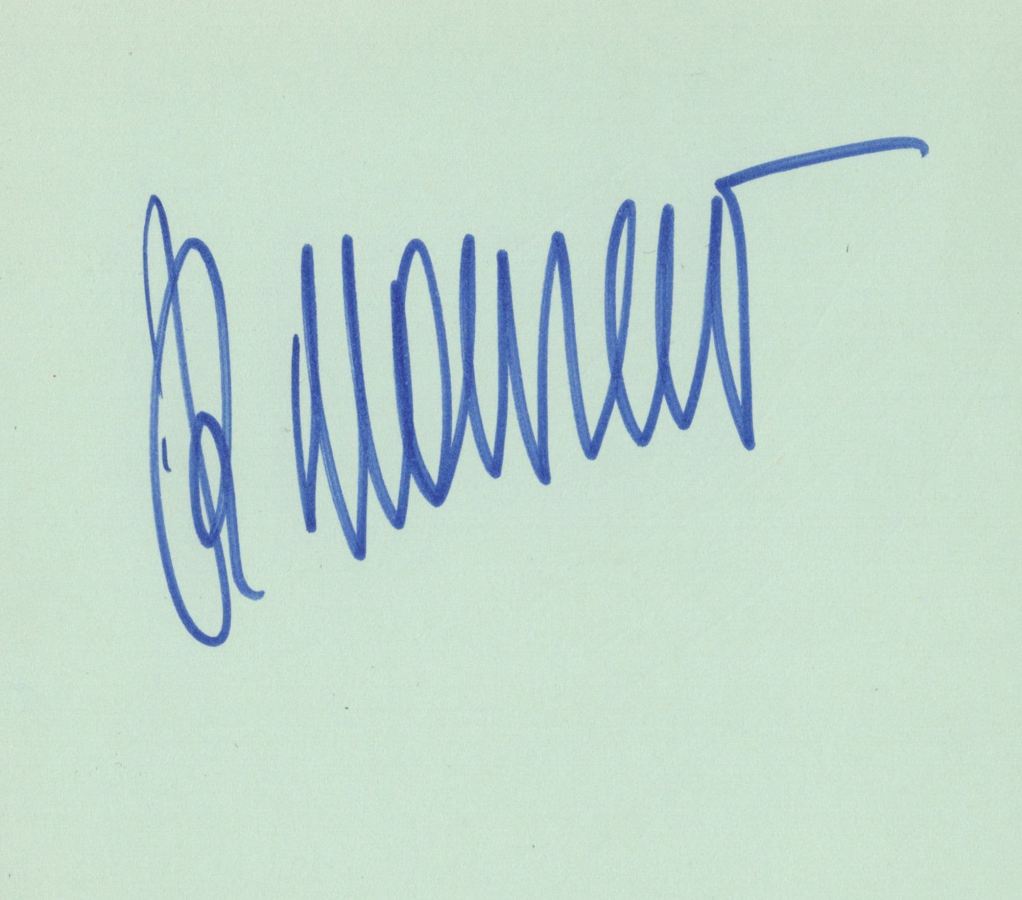 Keith Rosson Ballet Double Hand Signed Autograph Page