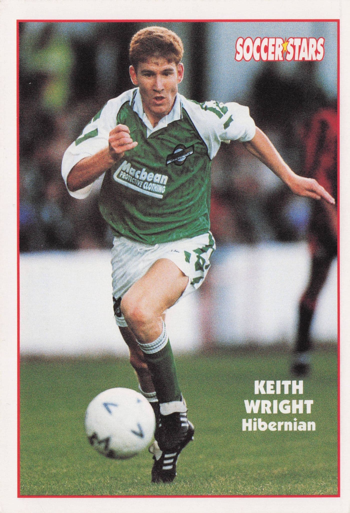 Keith Wright Hibs Hibernian Football Soccer Stars Postcard