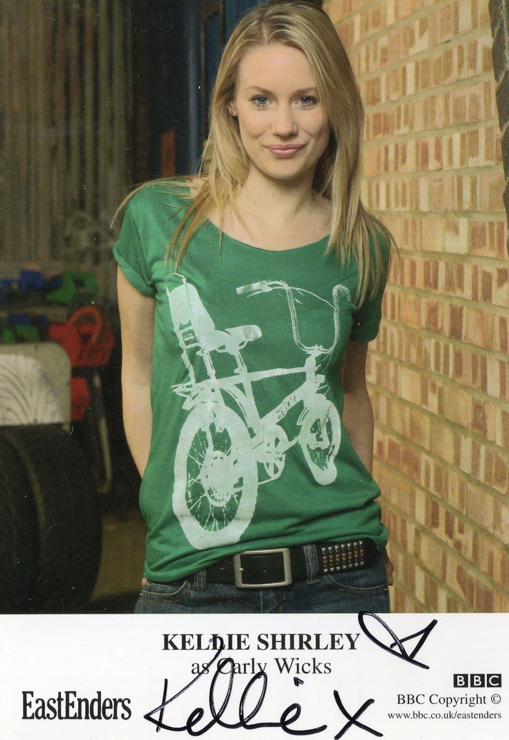 Kellie Shirley BBC Eastenders Hand Signed Cast Card Photo