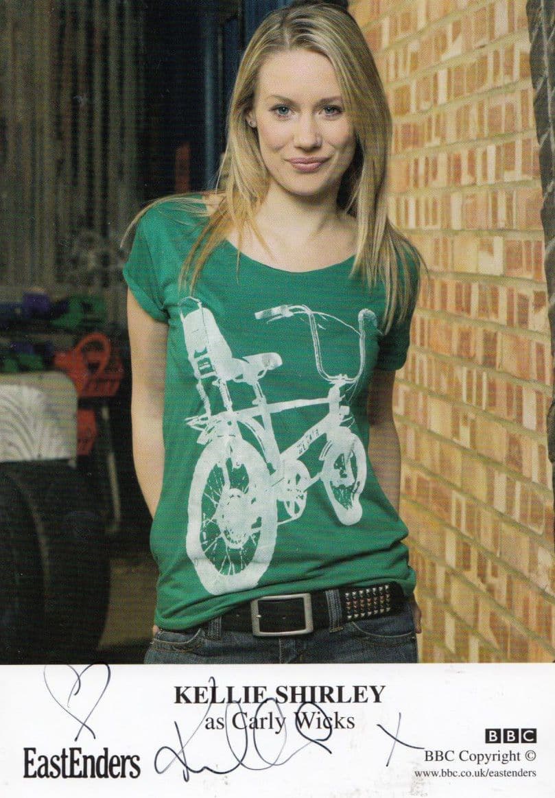 Kellie Shirley Carly Wicks Eastenders Undedicated Hand Signed Cast Card Photo