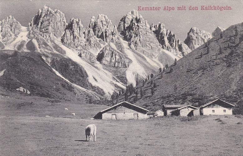 Kemater Alpe Mit Den Kalkkoegeln Vintage Austria Postcard