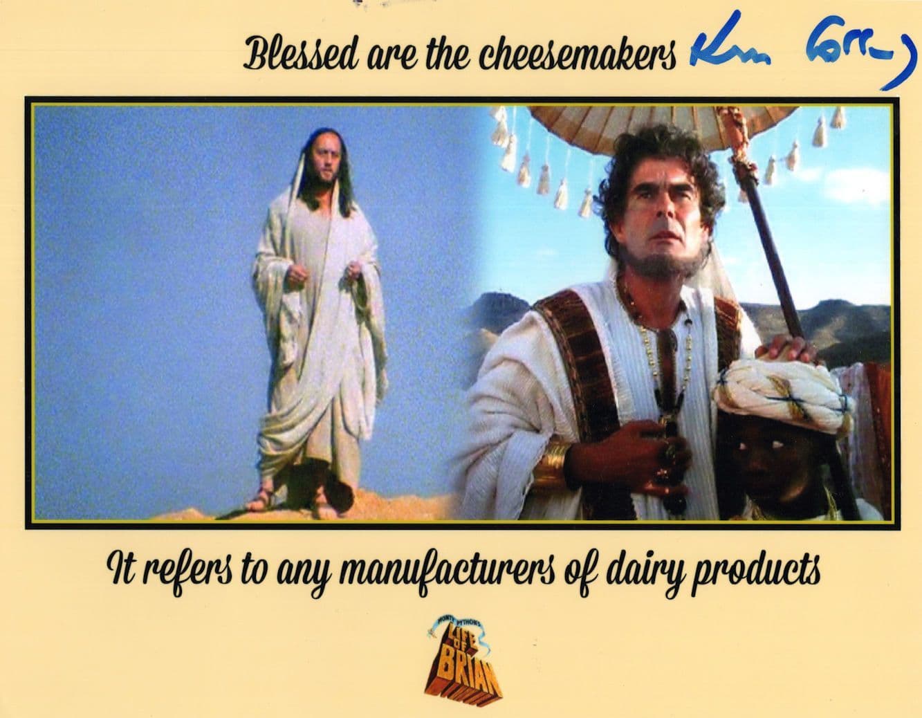 Ken Colley Monty Python's Life Of Brian 10x8 Hand Signed Photo