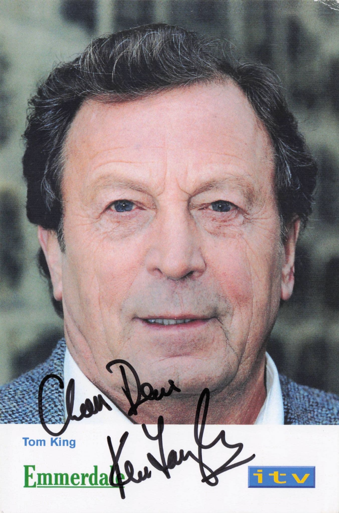 Kenneth Farrington Tom King Emmerdale Hand Signed Cast Card Photo