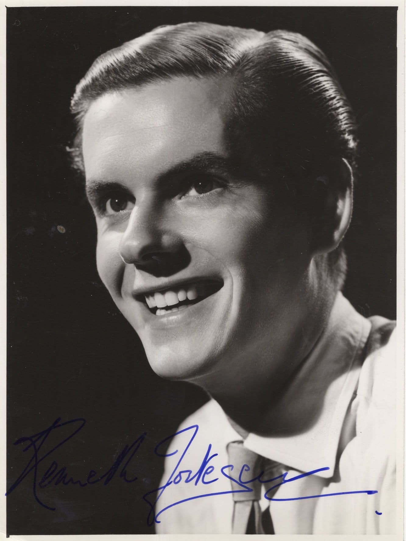Kenneth Fortescue Actor Vintage 1950s Hand Signed Photo