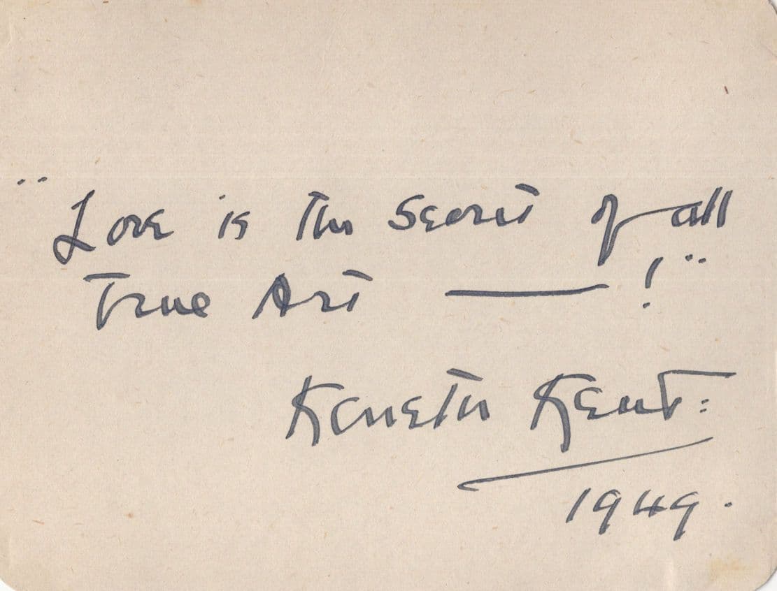 Kenneth Kent Film Actor Antique Hand Signed Autograph
