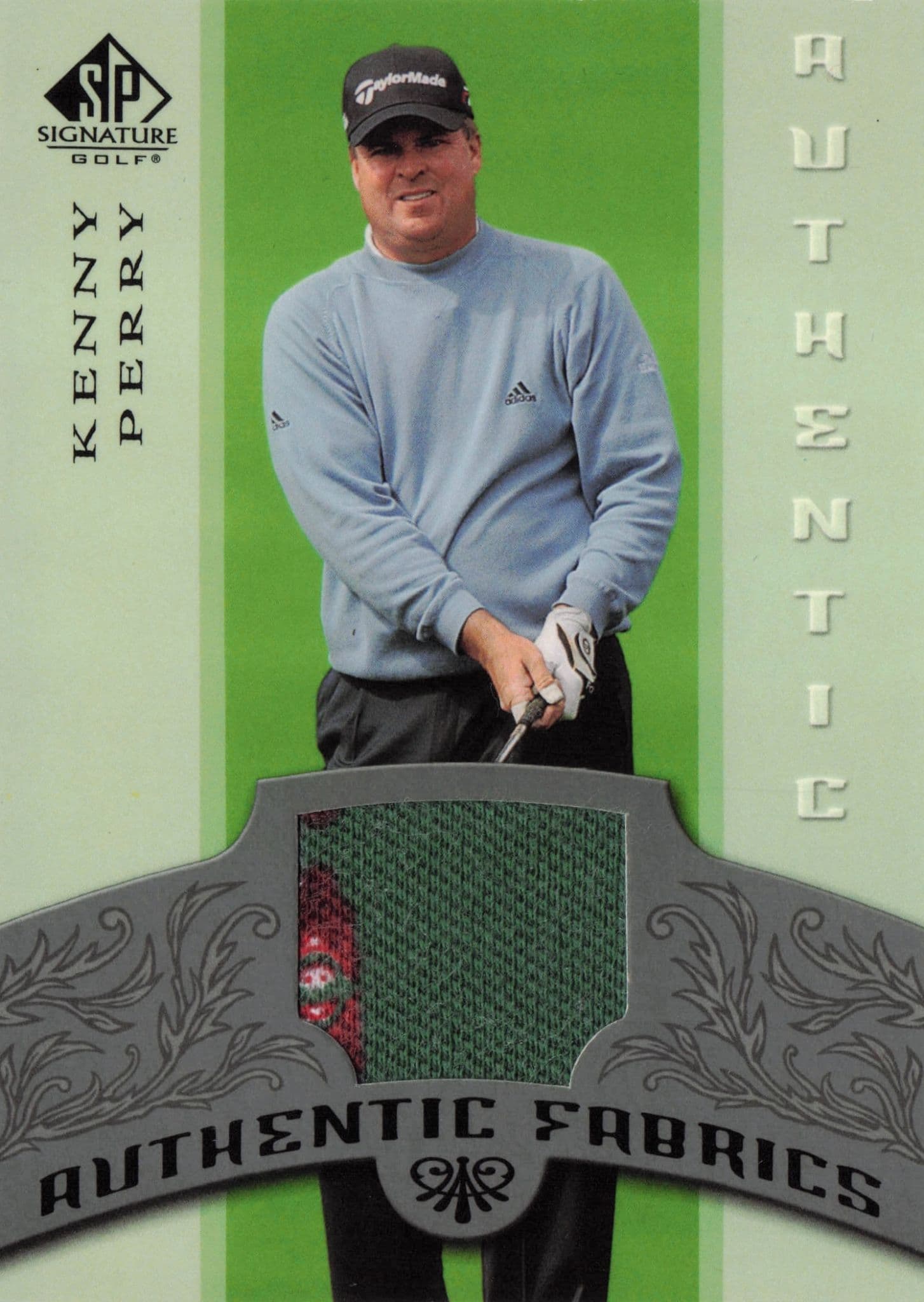 Kenny Perry Authentic Fabrics 2005 SP Golf Upper Deck Worn Shirt Card