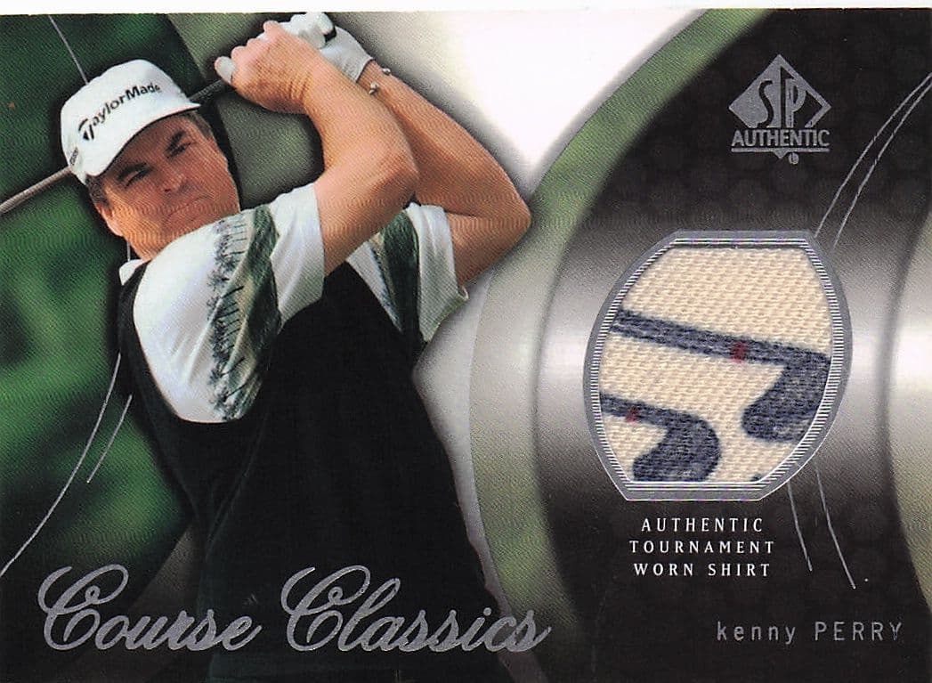 Kenny Perry Course Classics 2004 Authentic Tournament Upper Deck Golf Shirt Card