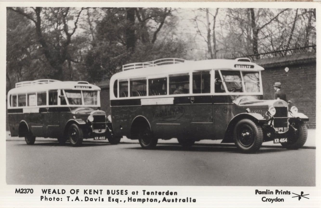 Kent Bus At Tenterden Coach Tram By Australia Photographer Postcard