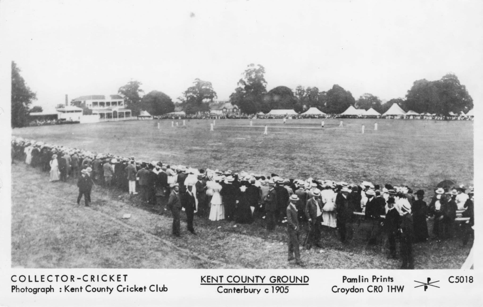 Kent Cricket Club in Canterbury 1905 Ltd Edn Photo Postcard