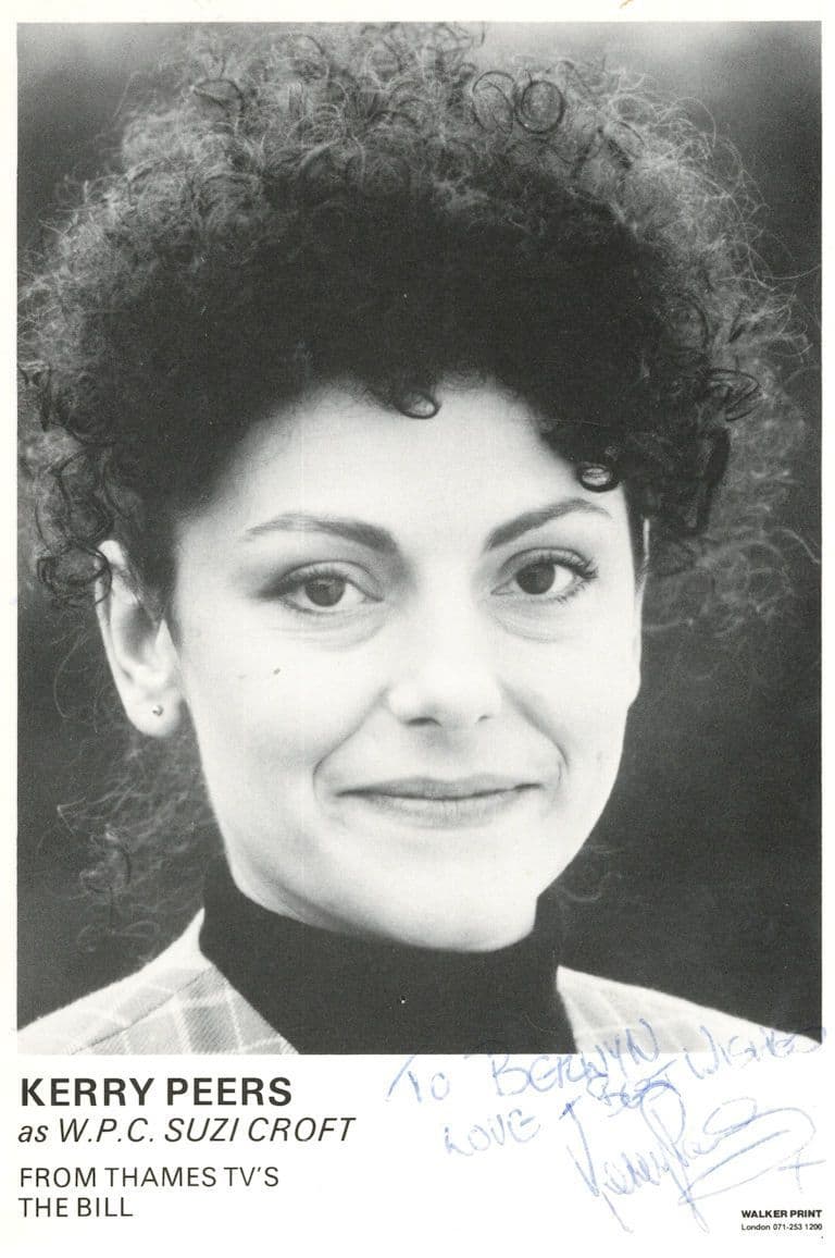 Kerry Peers as WPC Suzi Croft The Bill ITV Hand Signed Cast Photo