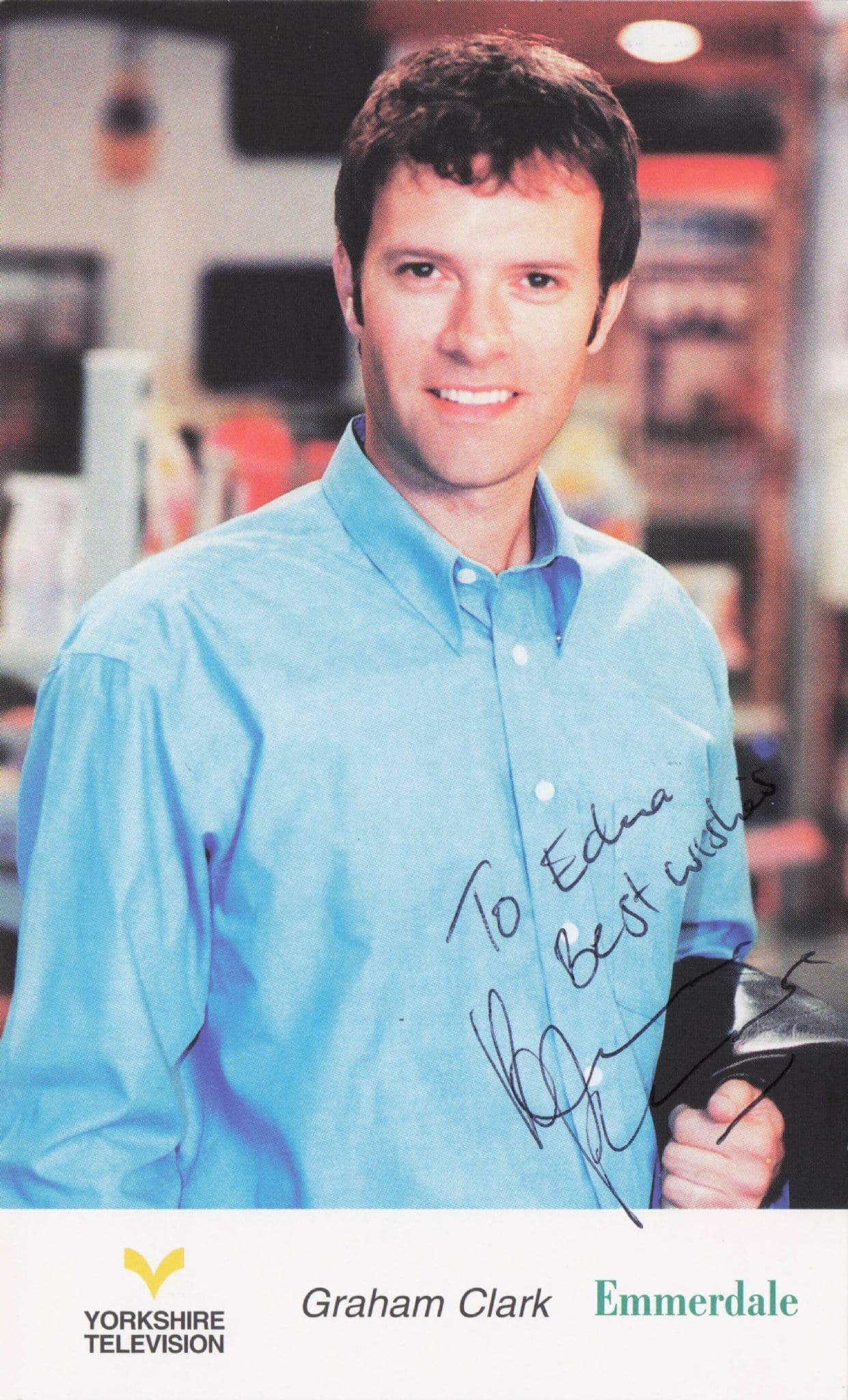 Kevin Pallister as Graham Clark Emmerdale Hand Signed Cast Photo