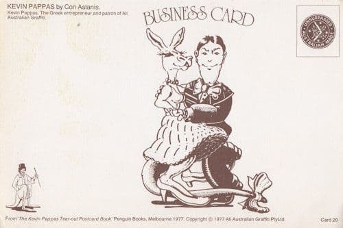 Kevin Pappas King Of Australian Graffiti With Private Jet Postcard