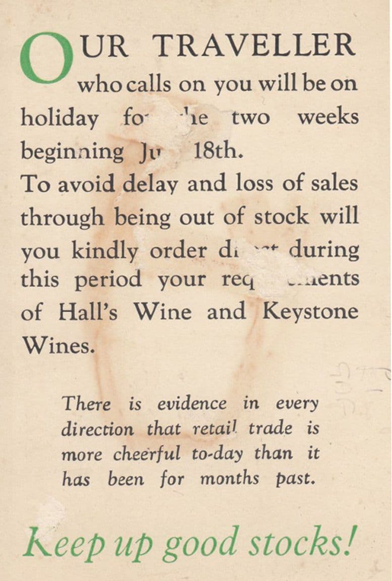 Keystone Wine Alcohol Delivery Man Is Drunk Beach Antique Advertising Postcard