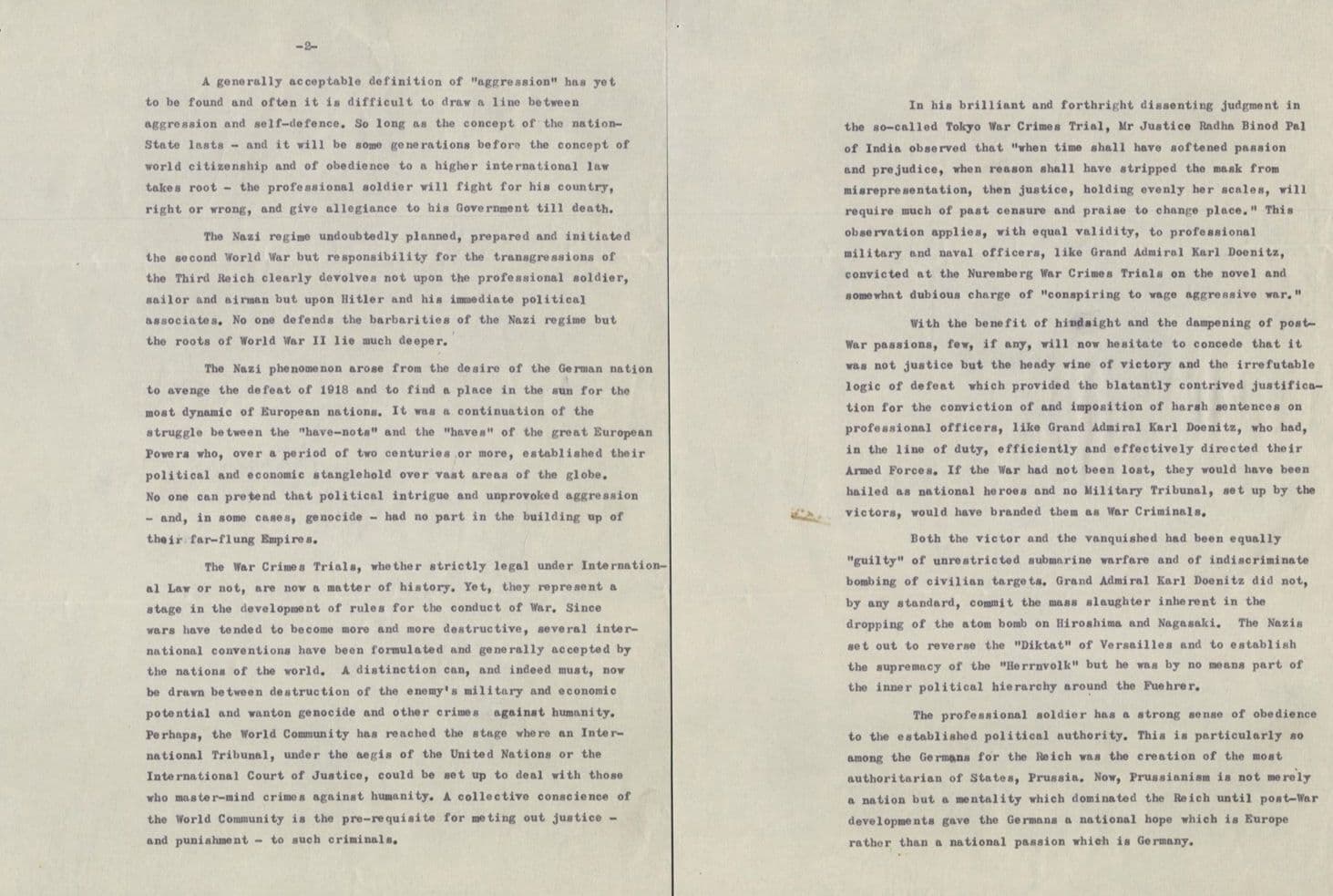 Khub Chand India Ambassador Hand Signed Letter & Nazi War Crimes Report