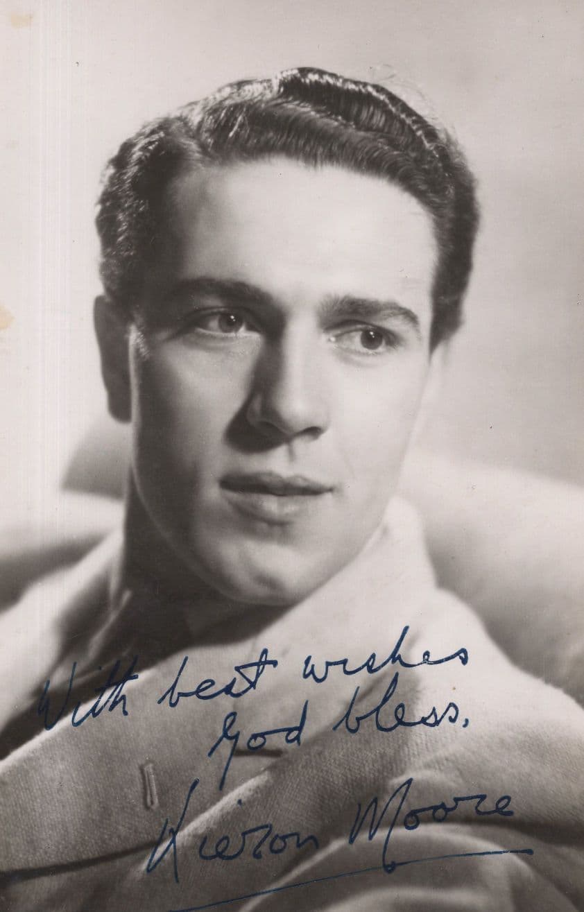 Kieron Moore Signed Photp