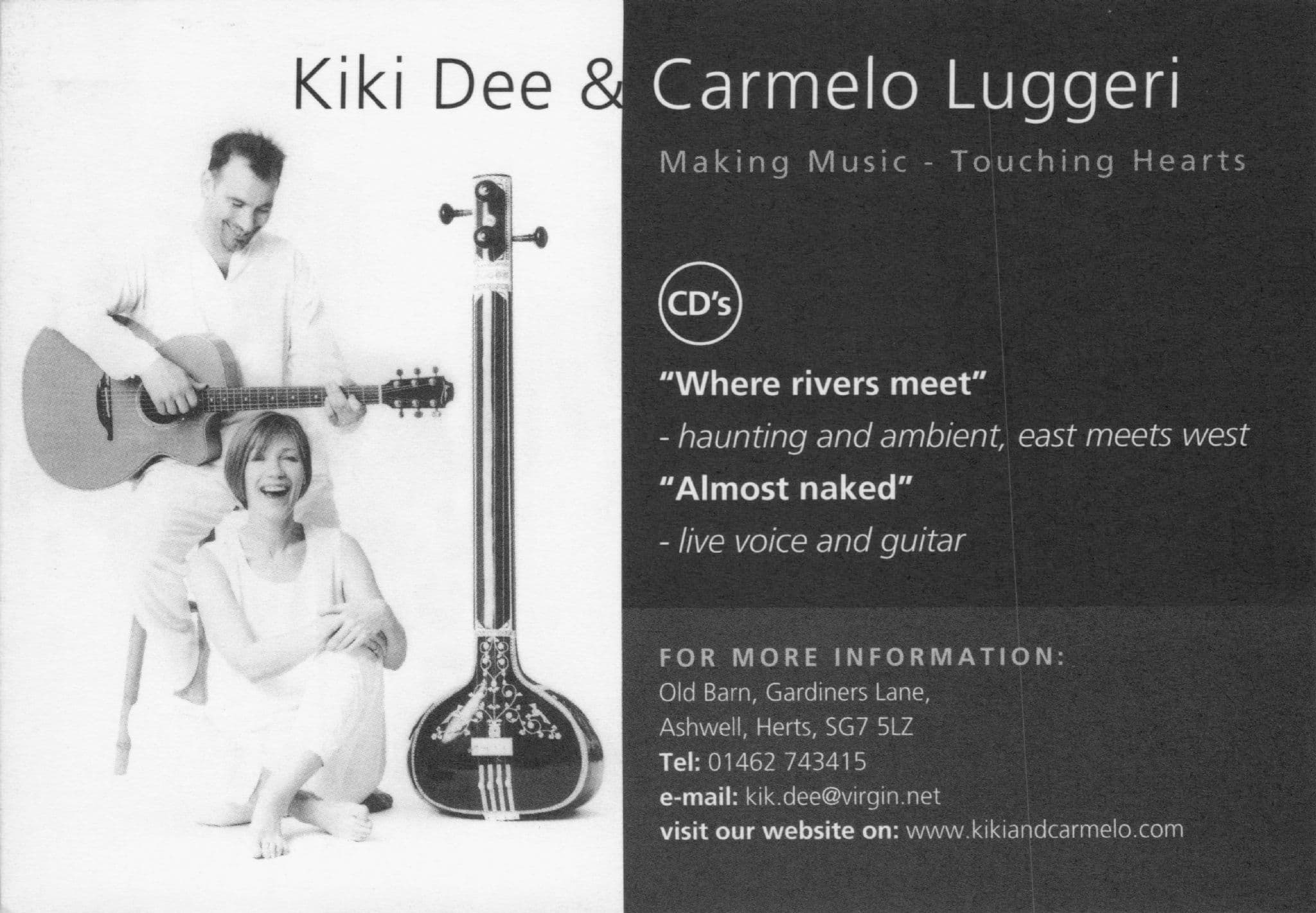 Kiki Dee & Carmelo Luggeri 1970s Pop Singer Hand Signed Photo