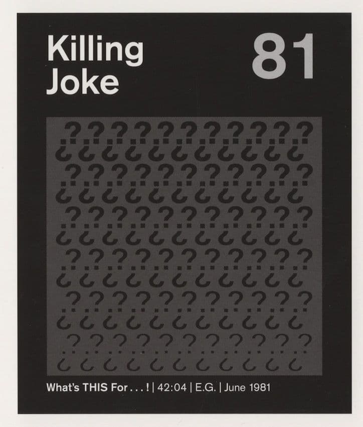 Killing Joke Whats This For New Wave LP Postcard