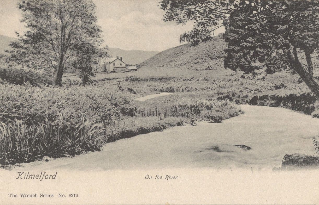 Kilmelford On the River Wrench Series Scottish Old Postcard