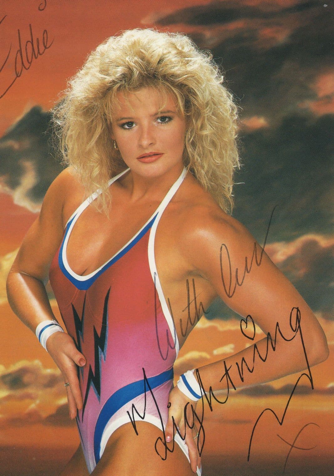 Kim Betts Lightning Gladiator Hand Signed Photo
