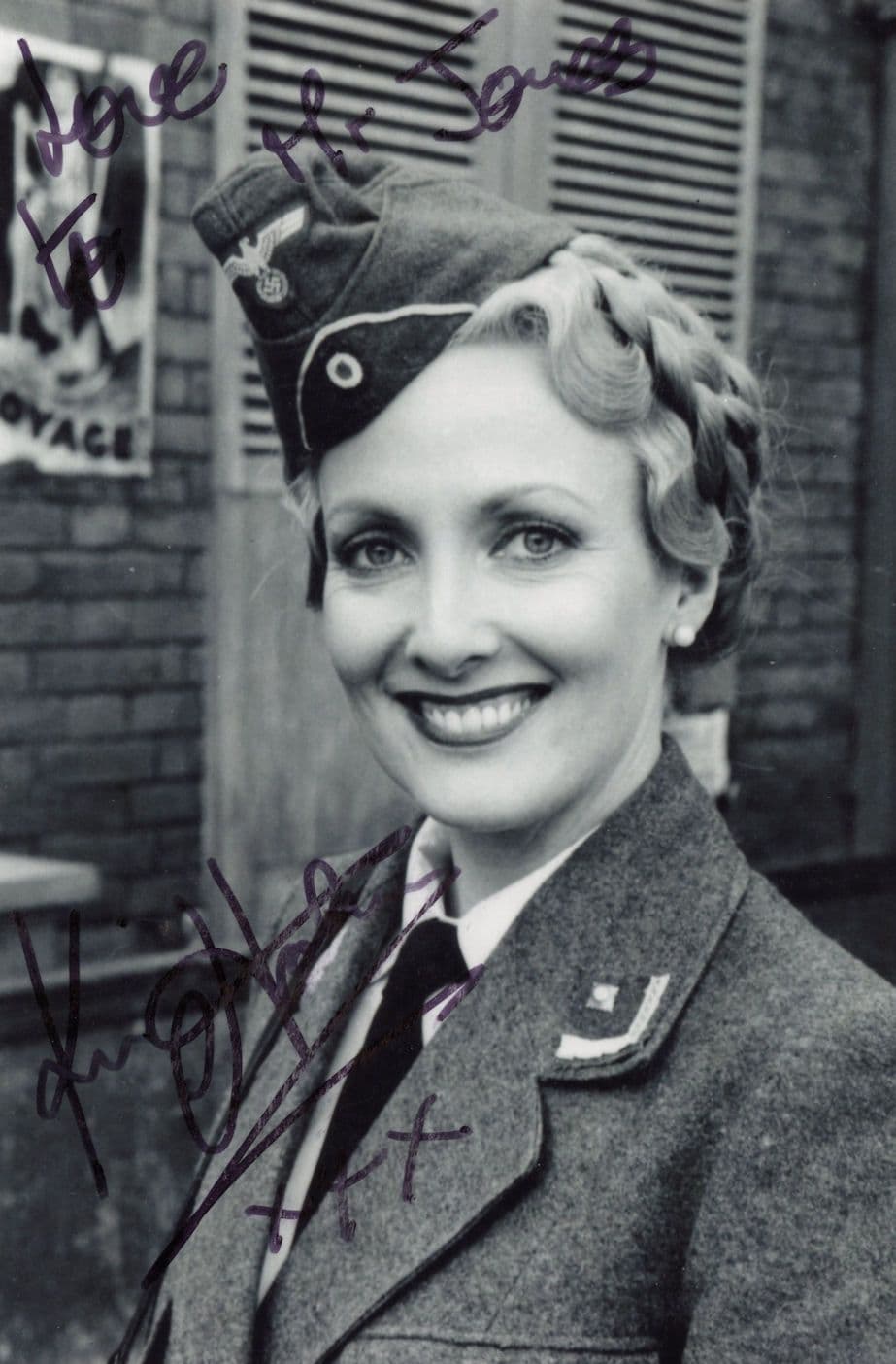 Kim Hartman Allo Allo Hand Signed Photo