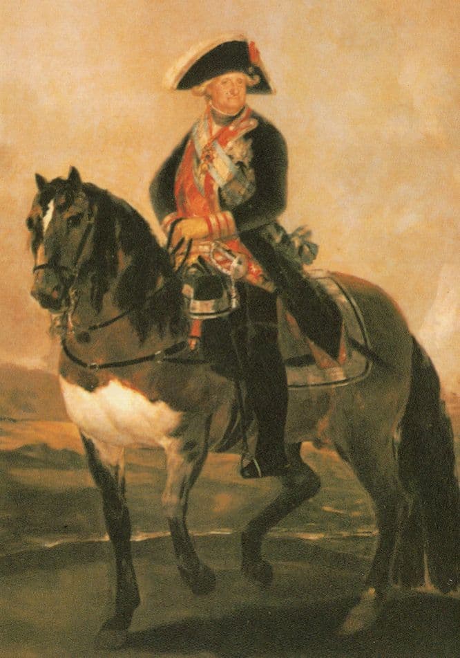 King Charles IV Francisco De Goya Madrid Painting Postcard