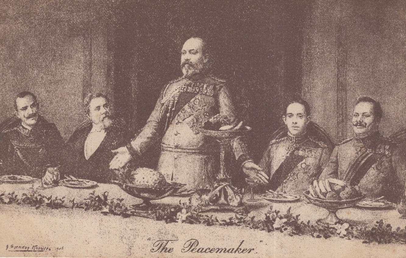 King Edward VII Antique Worlds Tea Company Rare Trade Card Postcard