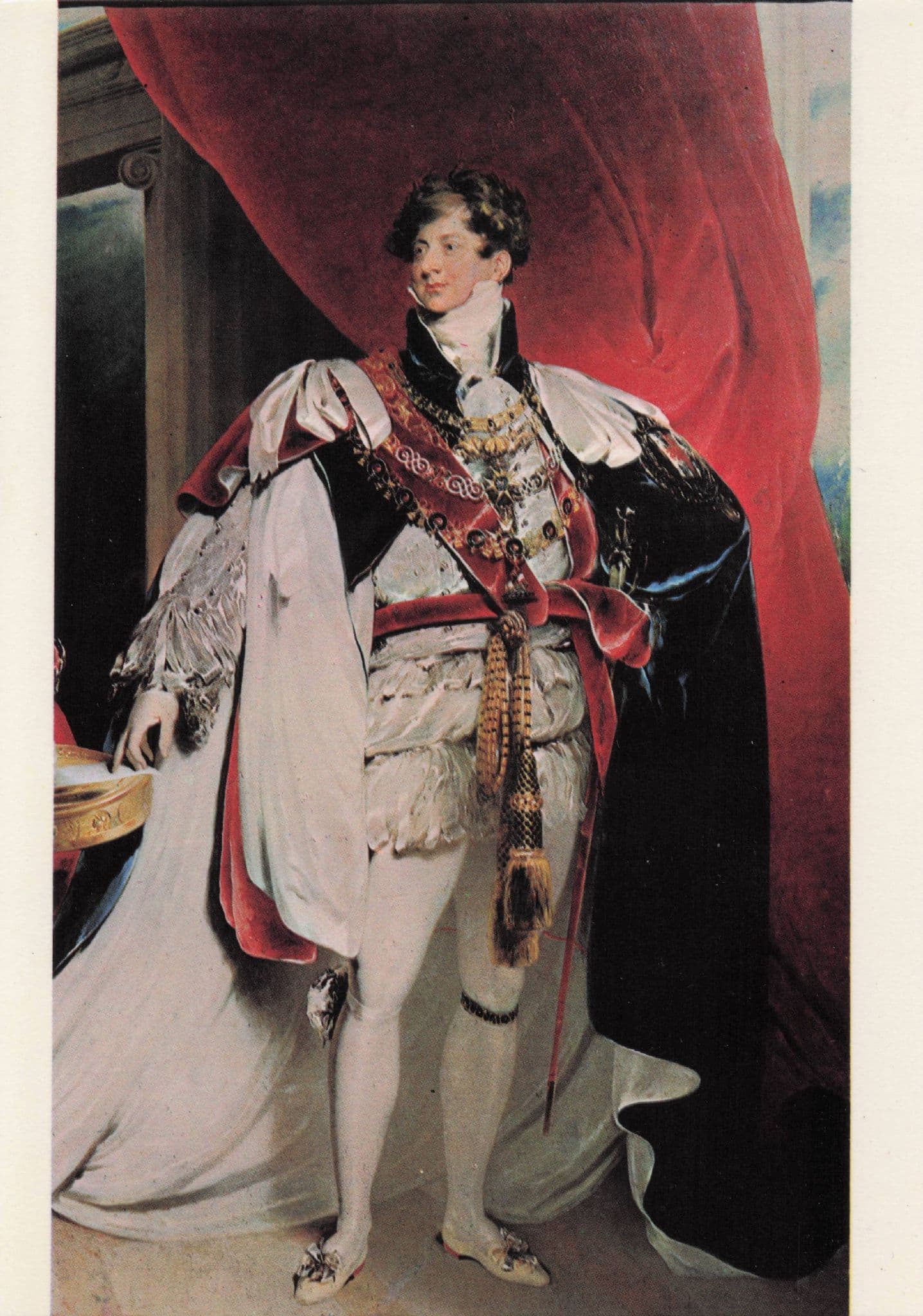 King George IV In Coronation Robes Thomas Lawrence Painting Postcard