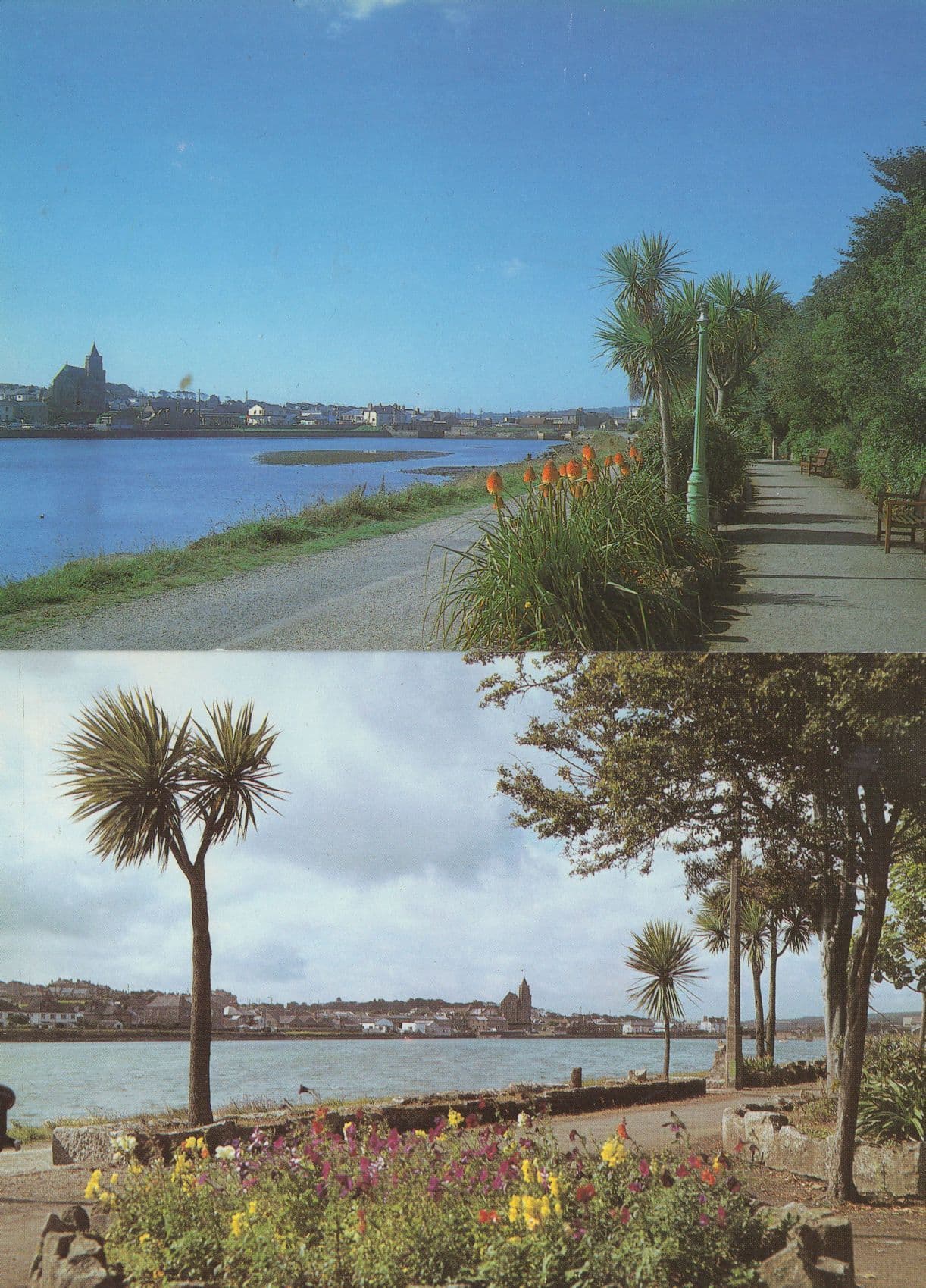 King George Memorial Walk Hayle Cornwall 2x Postcard s