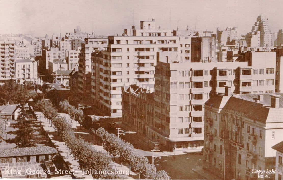 King George Street Johannesburg South Africa RPC Postcard