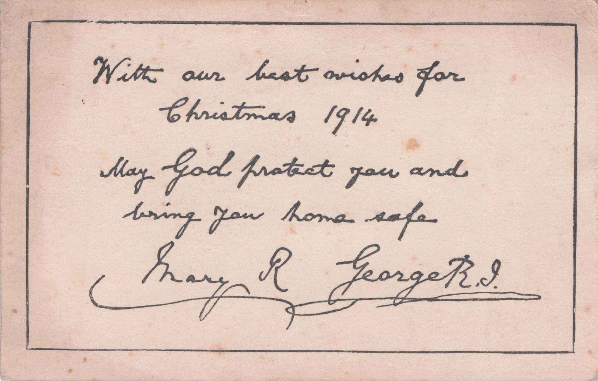 King George V & Queen Mary Printed Signed Rare 1914 WW1 Postcard
