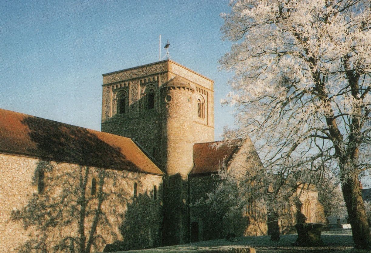 Kingsclere Church Hants Postcard
