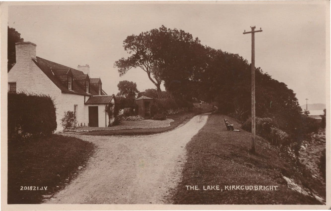 Kirkcudbright Lake Cottage Scottish Valentines Rare RPC Postcard