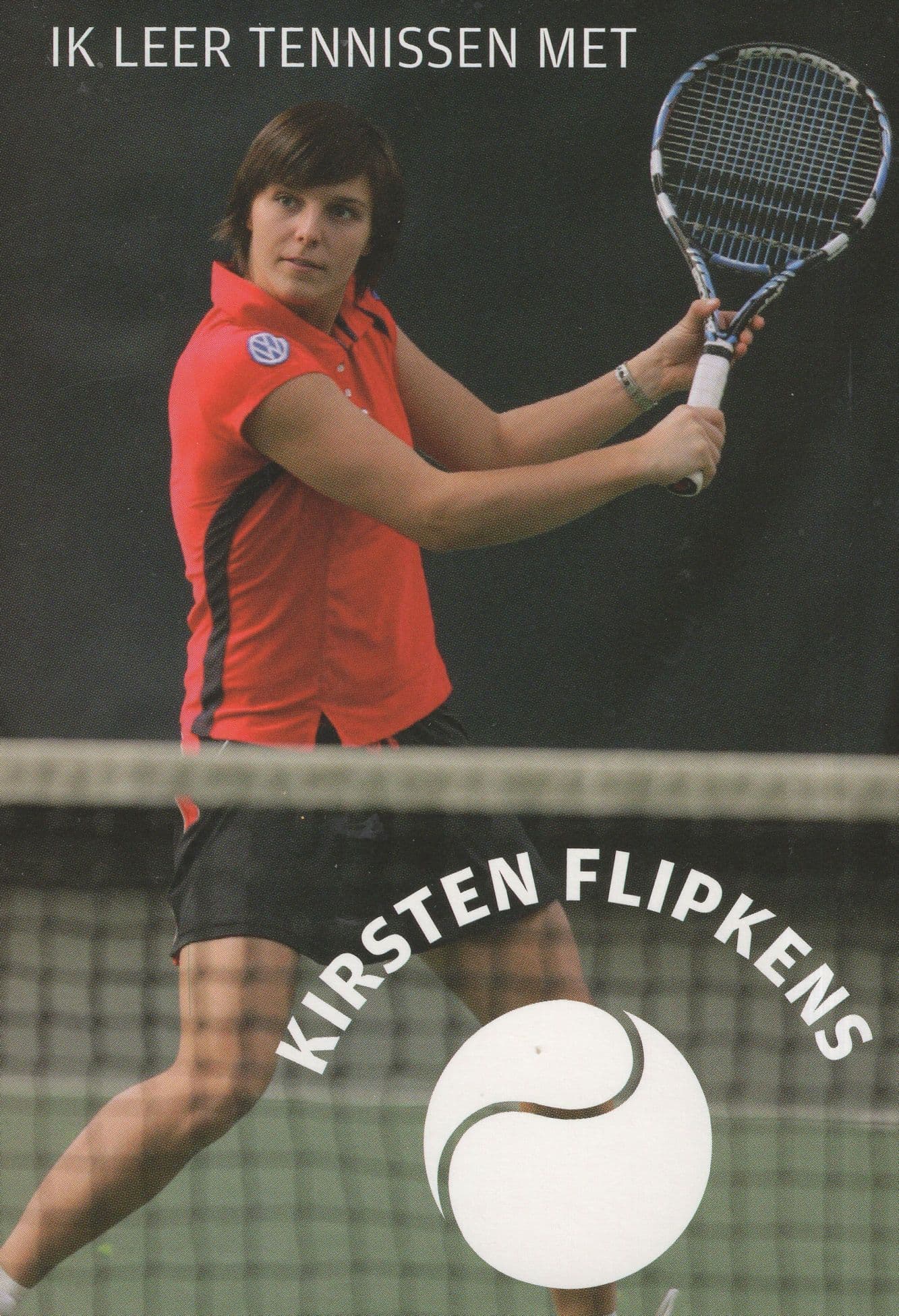 Kirsten Flipkens Belgium Tennis Advertising Postcard