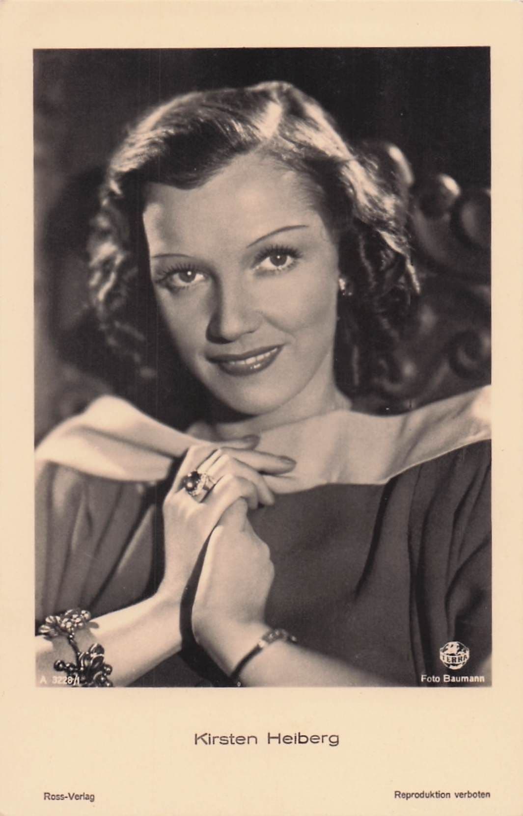 Kirsten Heiberg Of The Titanic Ship Film Norway Actress Old RPC Postcard