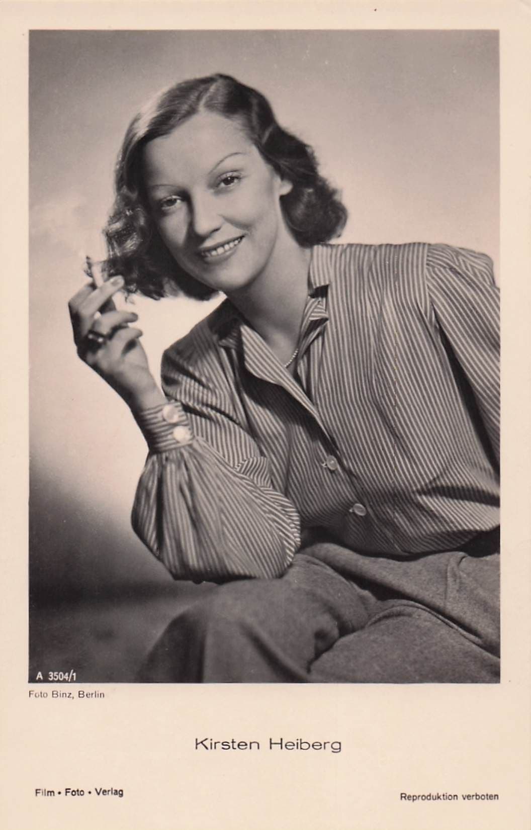 Kirsten Heiberg The Titanic Ship Film Norwegian Actress Old RPC Postcard