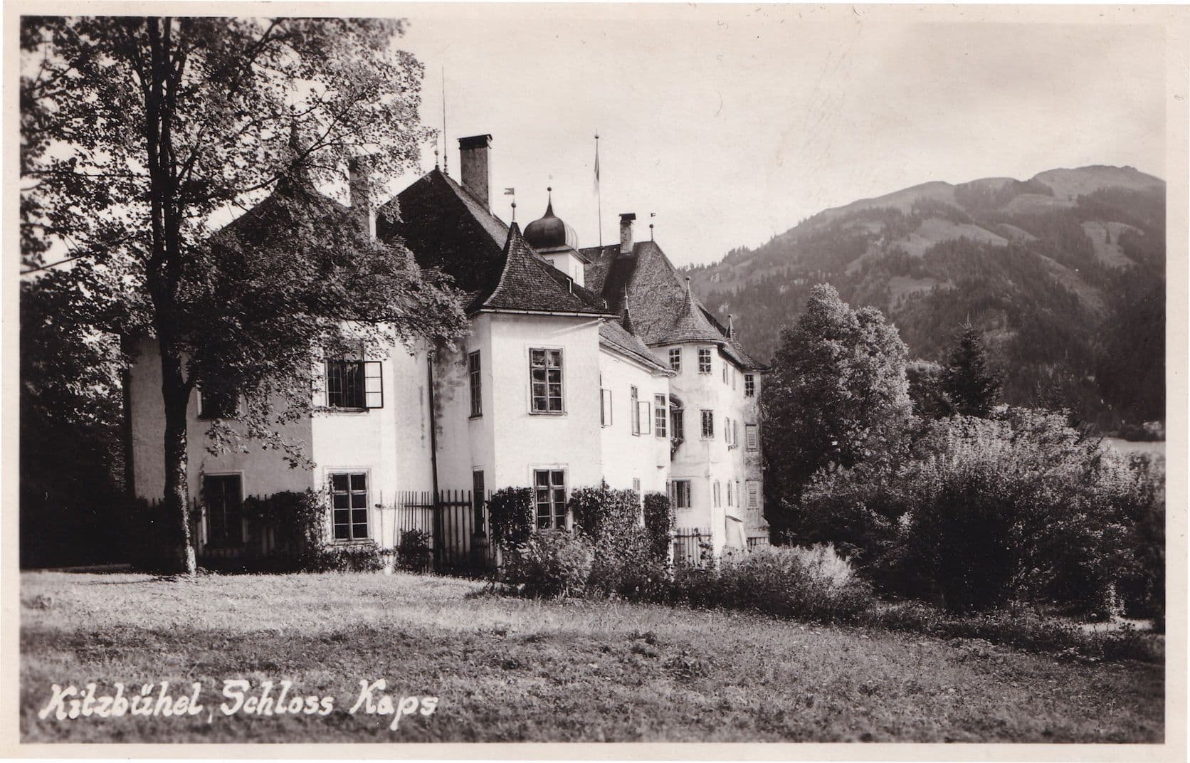 Kitzbuhel Schloss Kaps Austria Real Photo Old Postcard