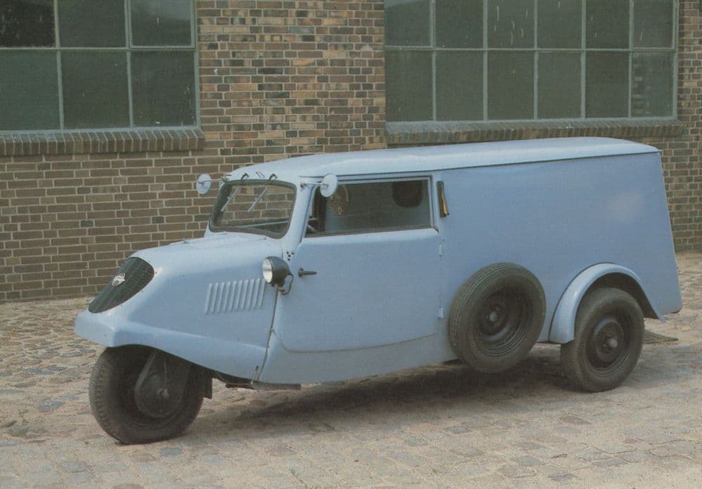 Kleinlaster German Van Haupttyp Drieradwagen Volksmund Postcard