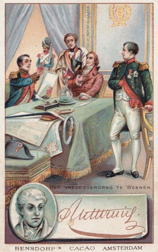 Klemens von Metternich Statesman Printed Signed Bendorps Postcard Antique Card