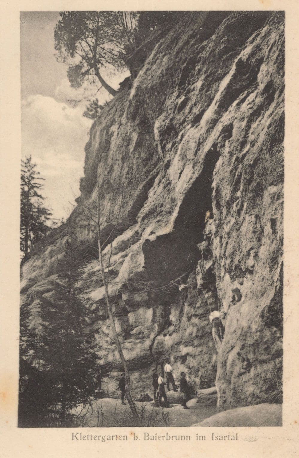 Klettergarten Baierbrunn Im Isartel German Old Postcard