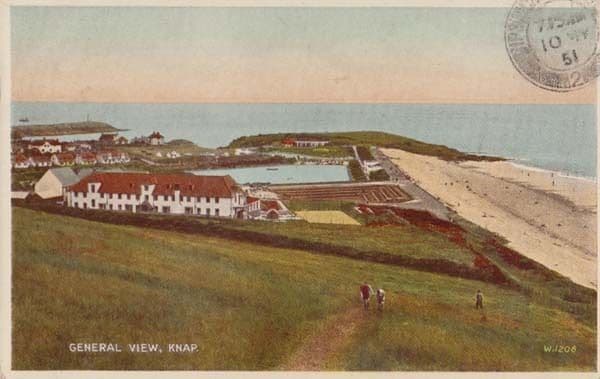 Knap Aerial Welsh 1951 Hill Climbers Superb Birds Eye Old Postcard
