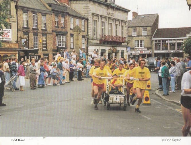 Knaresborough Charity Fun Run Bed Bicycle Race Postcard