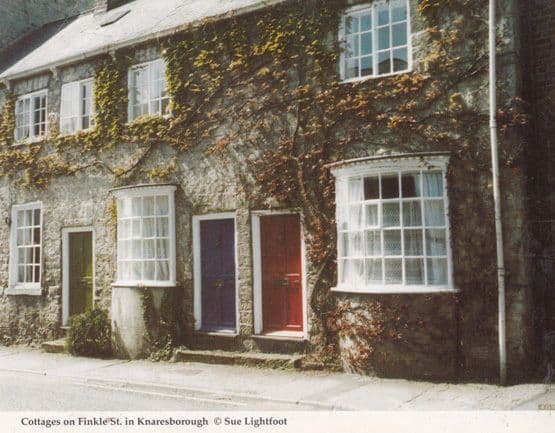 Knaresborough Finkle Street Cottages Postcard