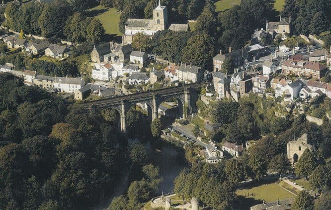 Knaresborough Viaduct Spectacular Aerial View Giant Postcard