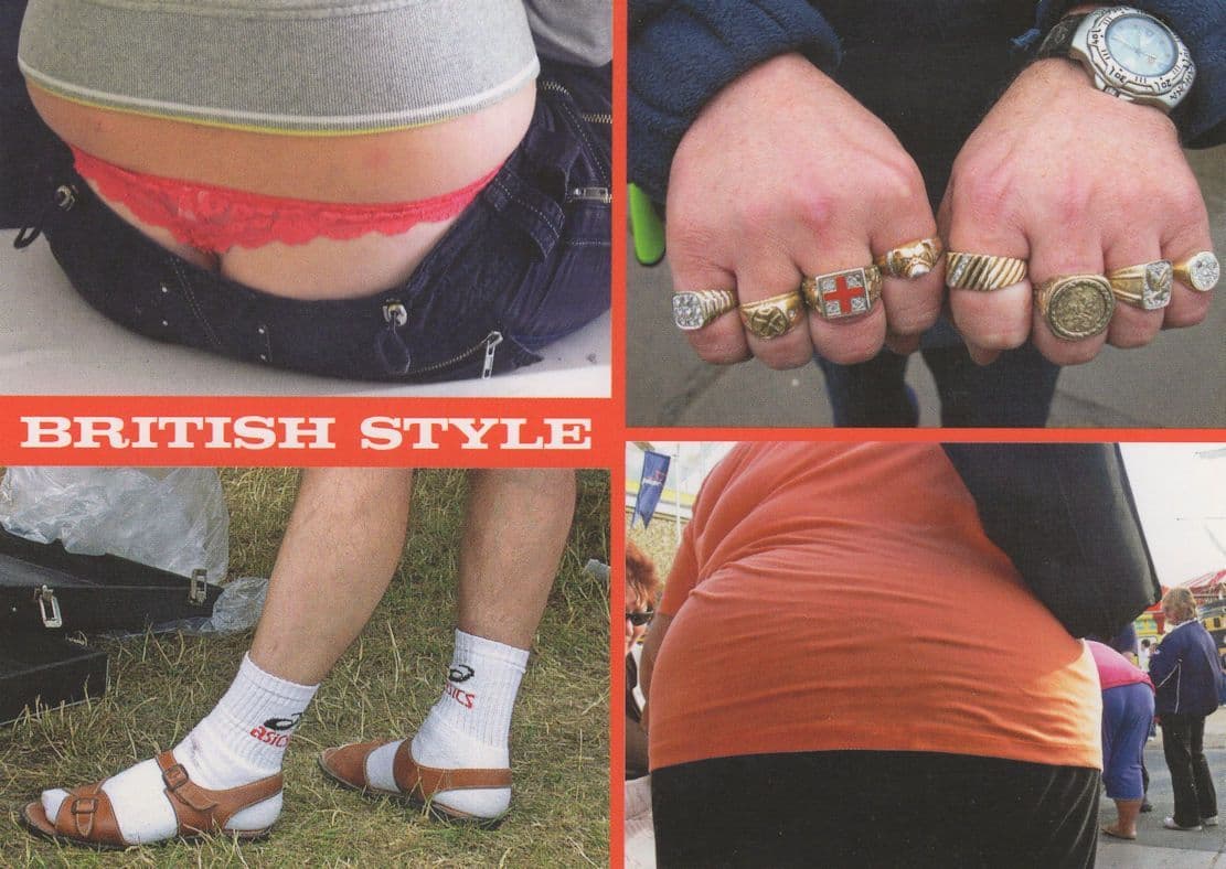 Knuckle Duster Rings Fist Fat Bum Knickers Old Socks Comic Postcard