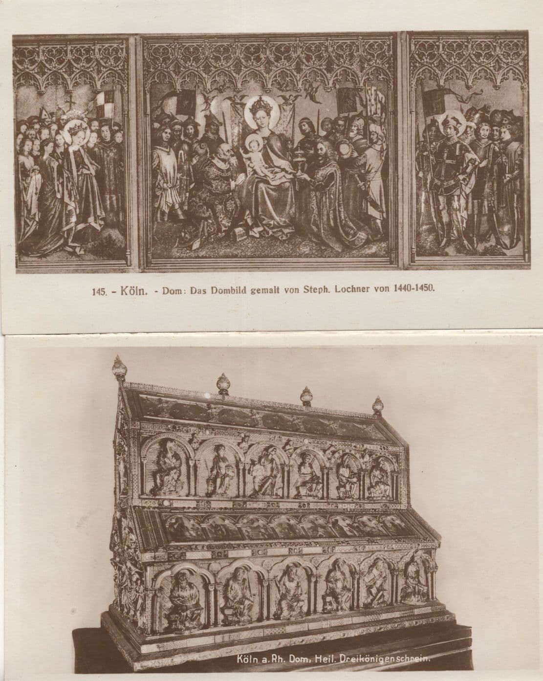 Koln Germany Three Kings Shrine Dreikonigsschrei 2x Postcard s