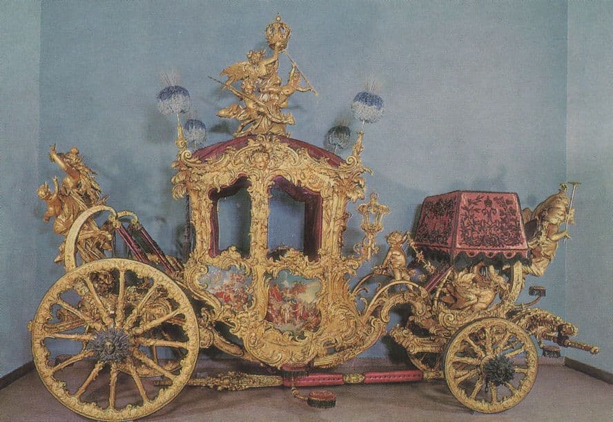 Konig Ludwig II Von Bayern German Coach Carriage Postcard