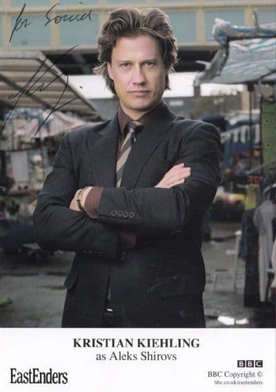 Kristian Kiehling as Aleks Shirovs BBC Eastenders Hand Signed Cast Card Photo