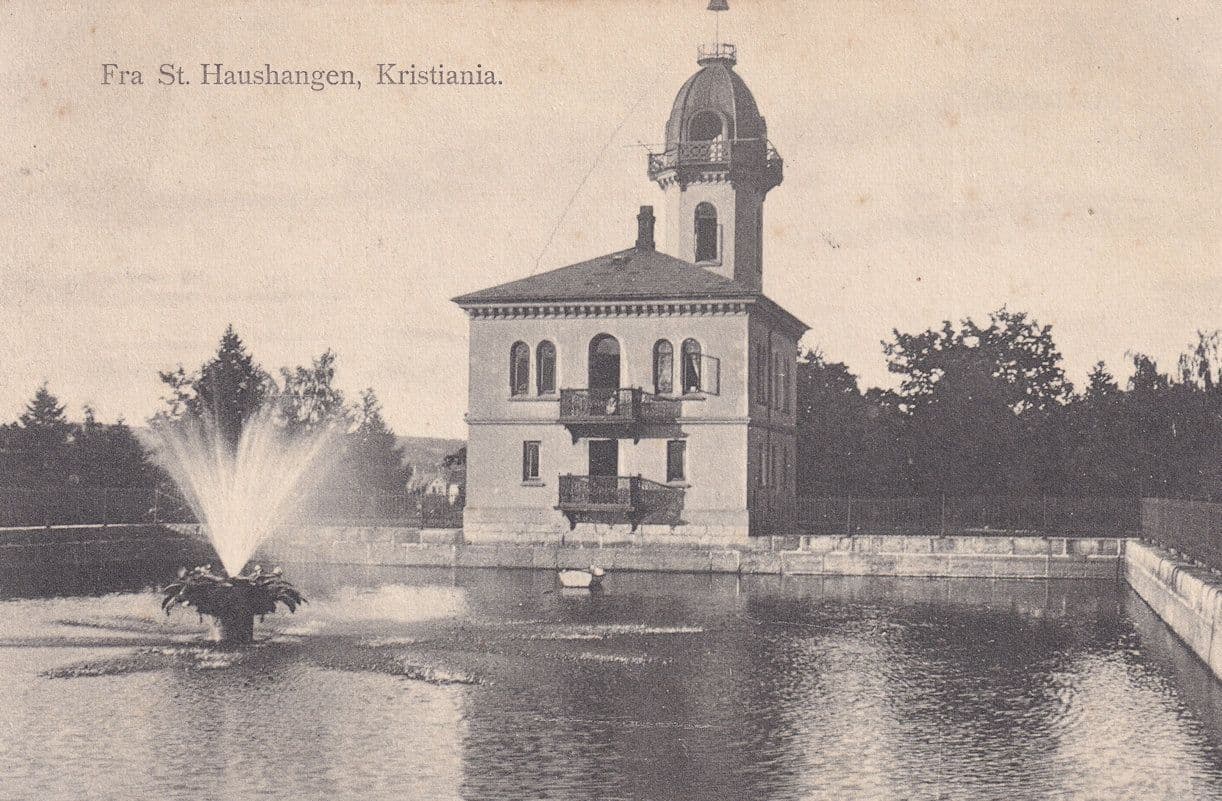 Kristiania Fra St Hausangen Norway Old Postcard