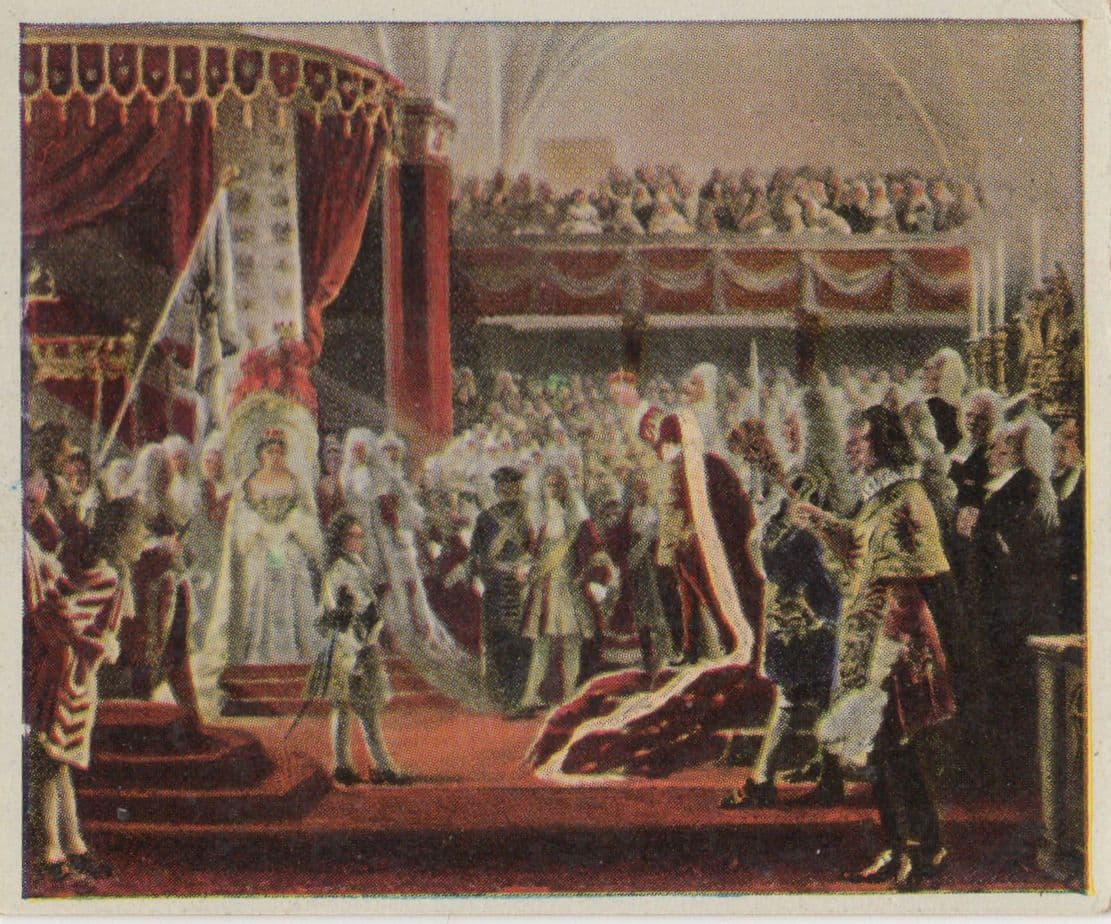 Kronung Konig Friedrichs I in 1701 Painting German Cigarette Card